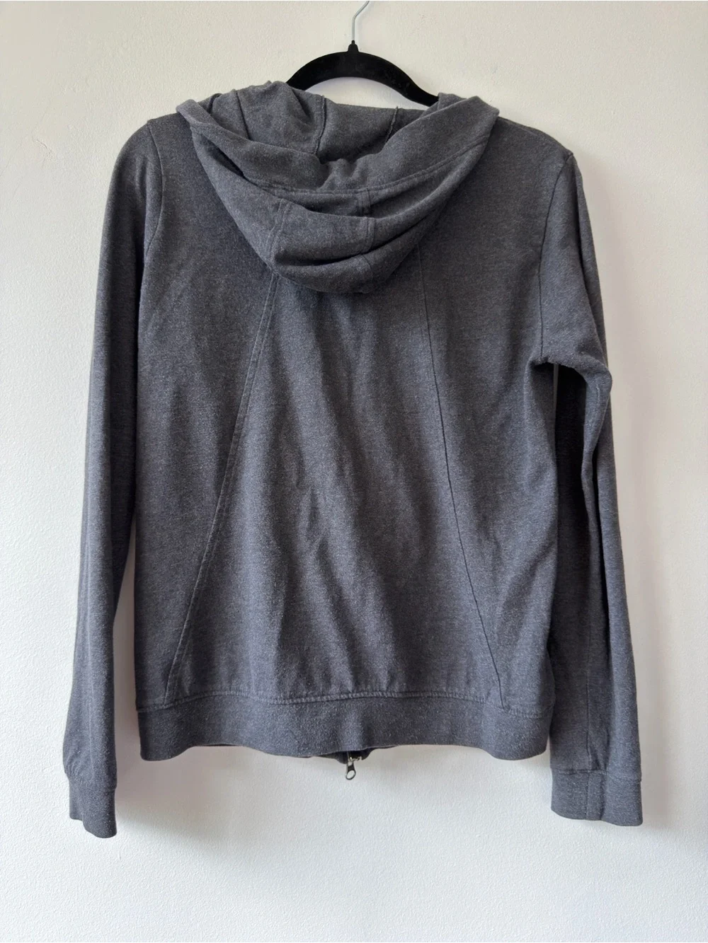 Nike Red and Charcoal Gray Hoodie Tag Detail
